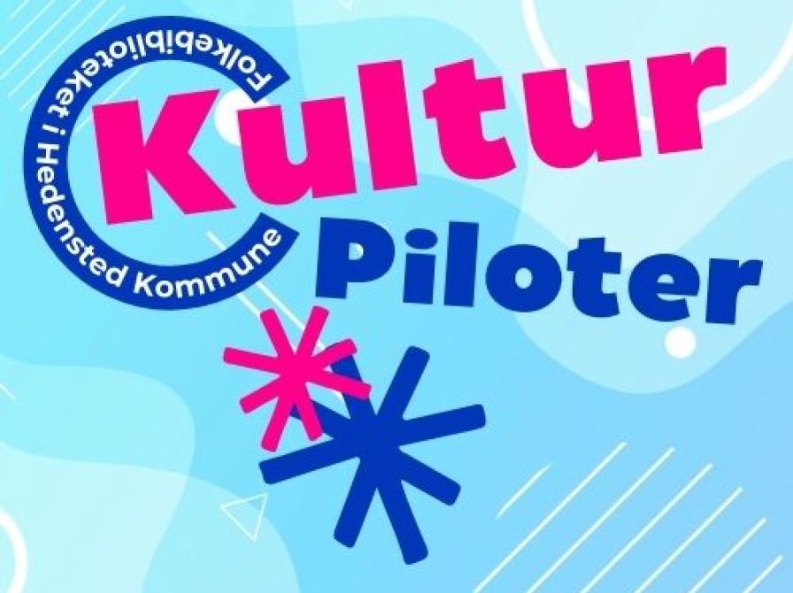 Logo for Kulturpiloter på Folkebiblioteket i Hedensted Kommune